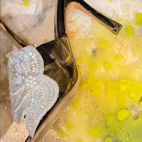 The Gift Quilted Heeled Slipper 7 - Picture 3 of 10